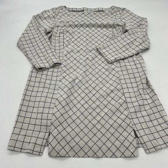 J Jill Size XS Ponte Knit Tunic Womens Striped Top Slit Neutral Casual - Picture 1 of 4